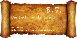 Bartsch Terézia névjegykártya